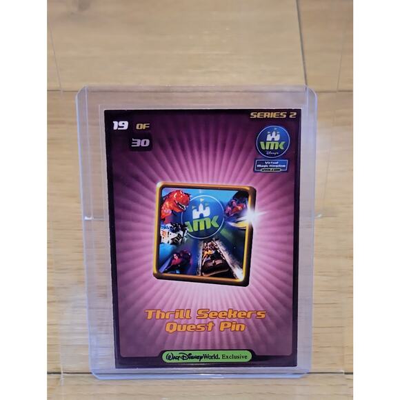 Rare Virtual Magic Kingdom VMK Thrill Seekers Quest Pin Animal Kingdom Exclusive - Picture 1 of 2